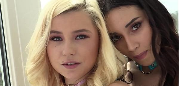  Two Teen Looking Sluts Grind that Big Dick - Ania Lee, Carolina Sweets